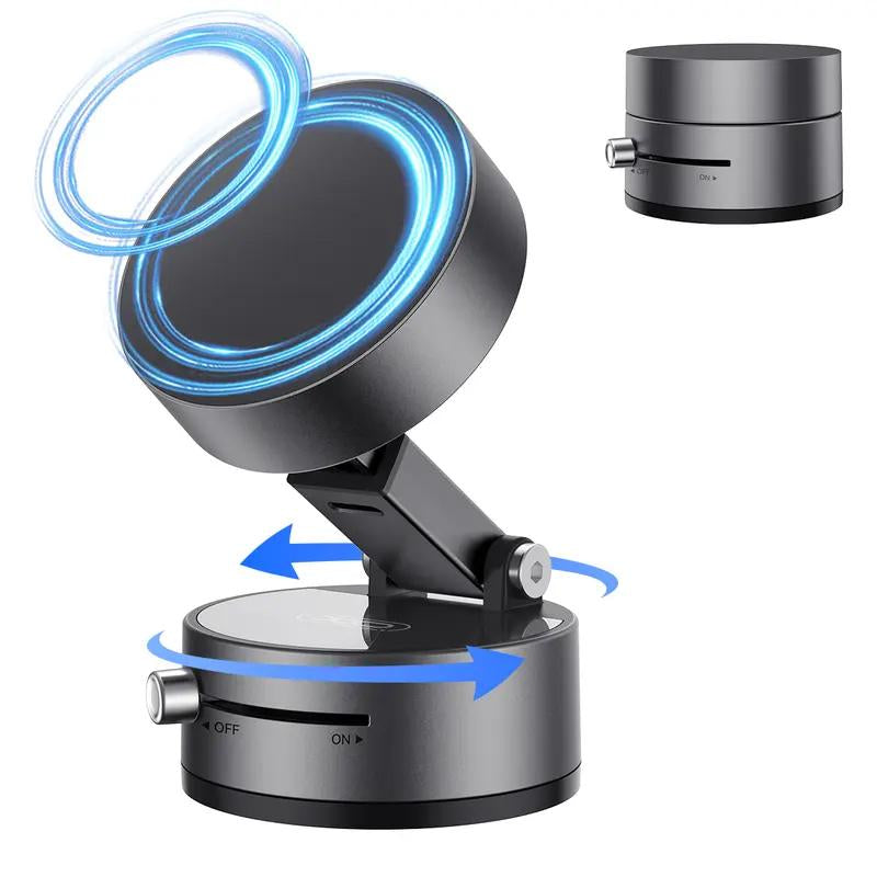 Upgraded Vacuum Suction Phone Mount, Magnetic Car Phone Holder, for Iphone 16 Car Mount, Ideal for Car/Gym/Mirror/Shower/Smooth Surface, Car Accessories Fit for Iphone 16 Pro Max 15